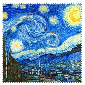 Microfibre Lens Cleaning Cloth -Starry Night by van Gogh
