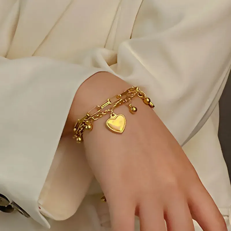 Millie | Multi-Layer Steel Love Bracelet