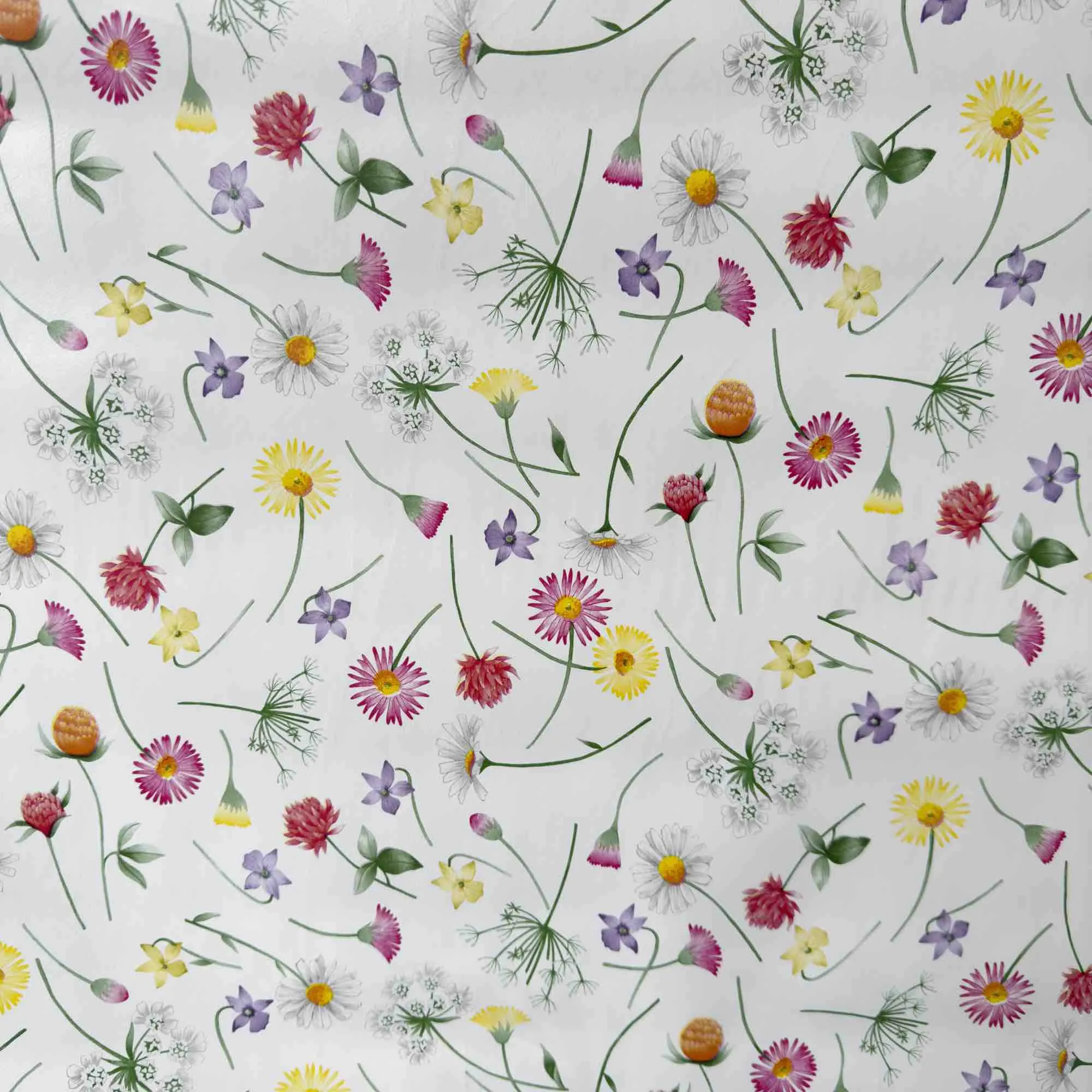 Multi Spring Flowers Vinyl Oil Cloth