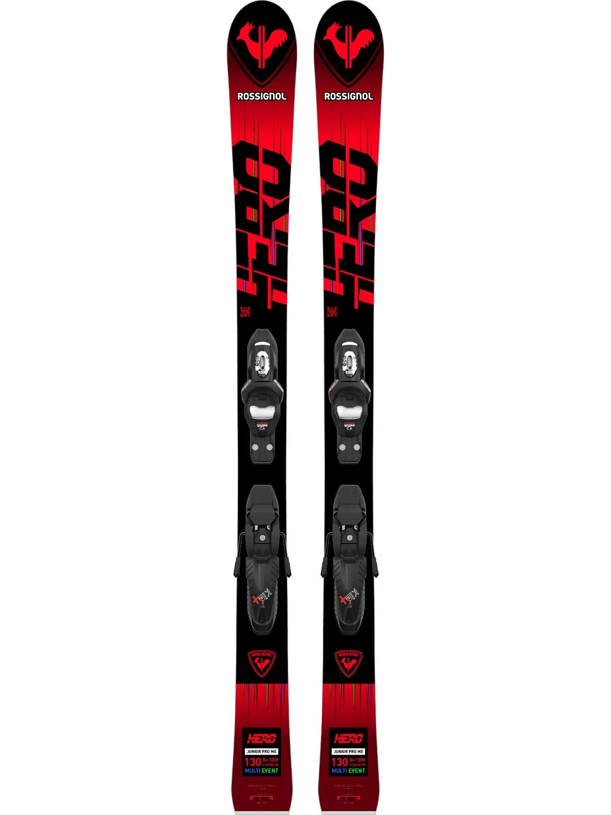 Narty dziecięce ROSSIGNOL HERO JR Multi-Event   wiązania LOOK Kid 4 GW