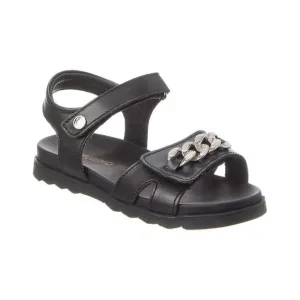 Naturino Galson Leather Sandal, Black