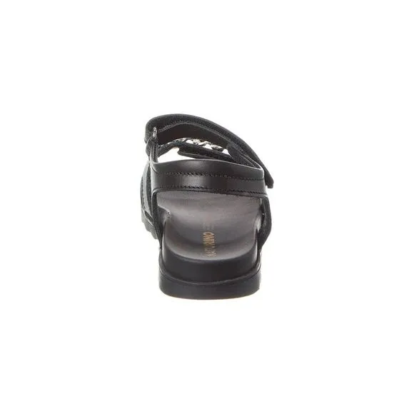 Naturino Galson Leather Sandal, Black