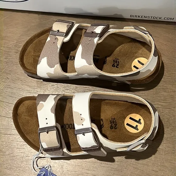 New authentic Birkenstock kids designer sandals sz boys 11