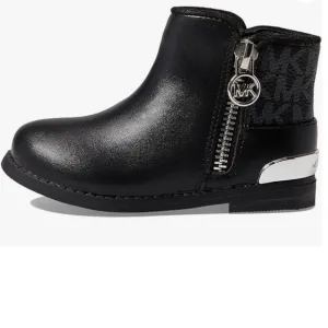 NEW in Box Michael Kors Emma Theodore Boots MK logo Black 11 Toddler 11T  Gift