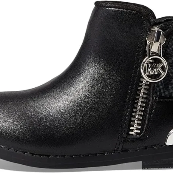 NEW in Box Michael Kors Emma Theodore Boots MK logo Black 11 Toddler 11T  Gift