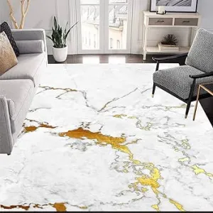 New Wade Logan Swindle Polypropylene Abstract Blend Grey/Gold Rug 6 Ft 9 inch X 10 Ft 2 inch! Retails $539 