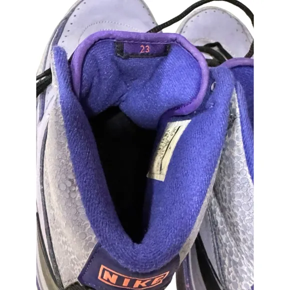 NIKE AIR JORDAN 2 RETRO IRON PURPLE MENS BASKETBALL SHOES MENS SIZE 10.5