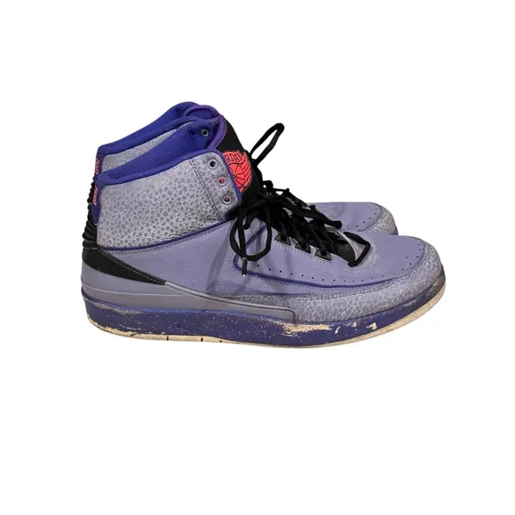 NIKE AIR JORDAN 2 RETRO IRON PURPLE MENS BASKETBALL SHOES MENS SIZE 10.5