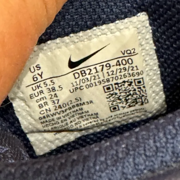 Nike Dunk High Obsidian Sz. 6 Big‎ Kid GC