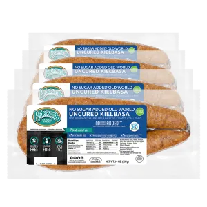 No Sugar Added Old World Kielbasa Sausage (4 Pack)