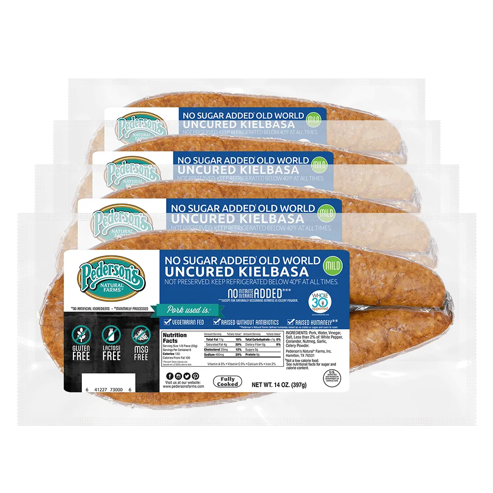 No Sugar Added Old World Kielbasa Sausage (4 Pack)
