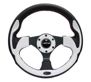 NRG RST-001WT 320mm White Reinforced Racing Steering Wheel