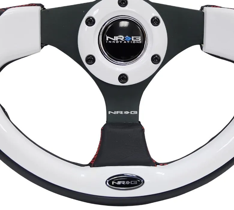 NRG RST-001WT 320mm White Reinforced Racing Steering Wheel