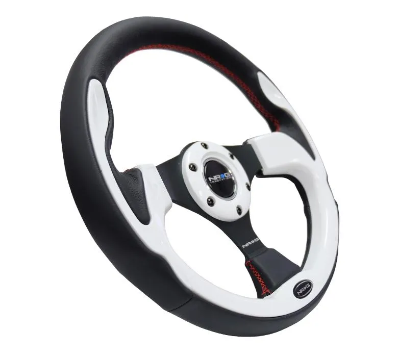 NRG RST-001WT 320mm White Reinforced Racing Steering Wheel