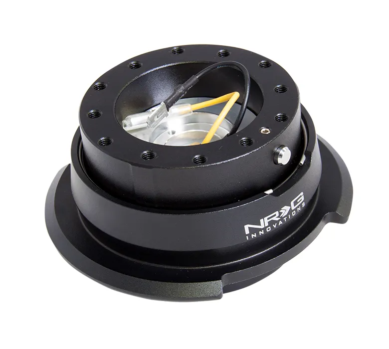 NRG SRK-280BK Black / Black Ring Quick Release Gen 2.8
