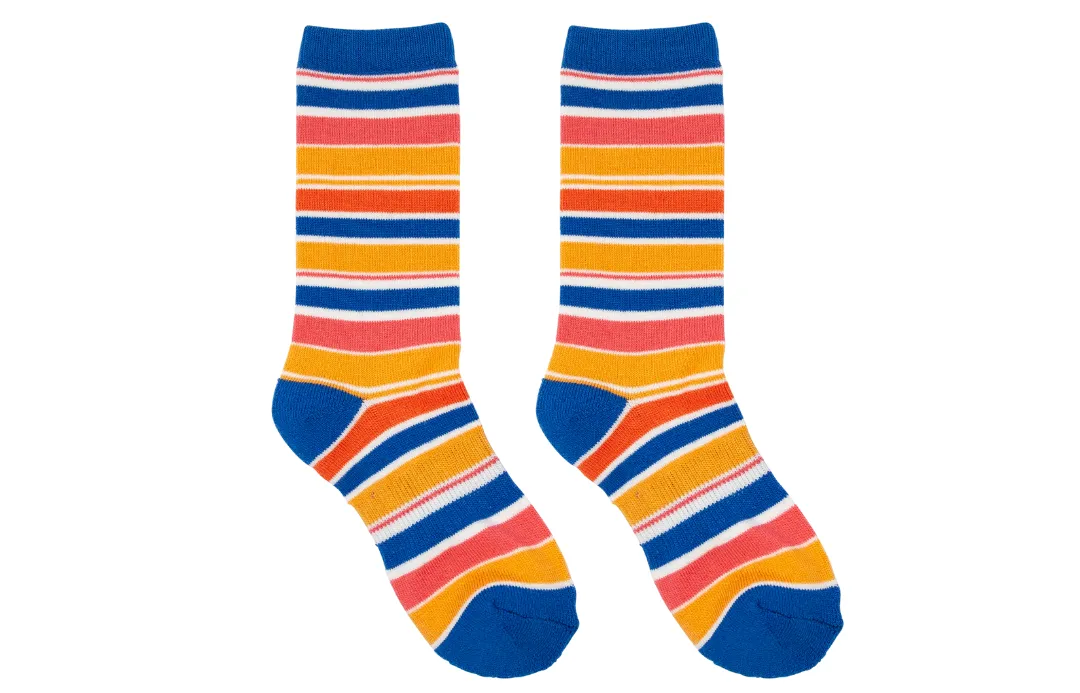 Oakiwear Kids Merino Wool Socks Hiking Outdoor, Boot Size Sunshine