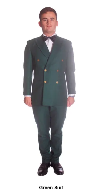 Officers Green Suit Buttons - Brass- QRH - Stamped - Single