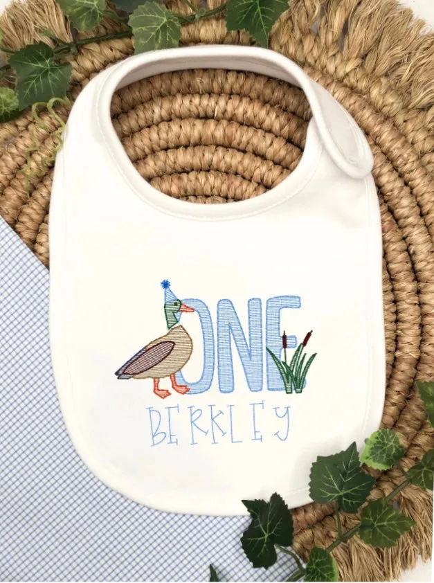 One Luky Duck Bib