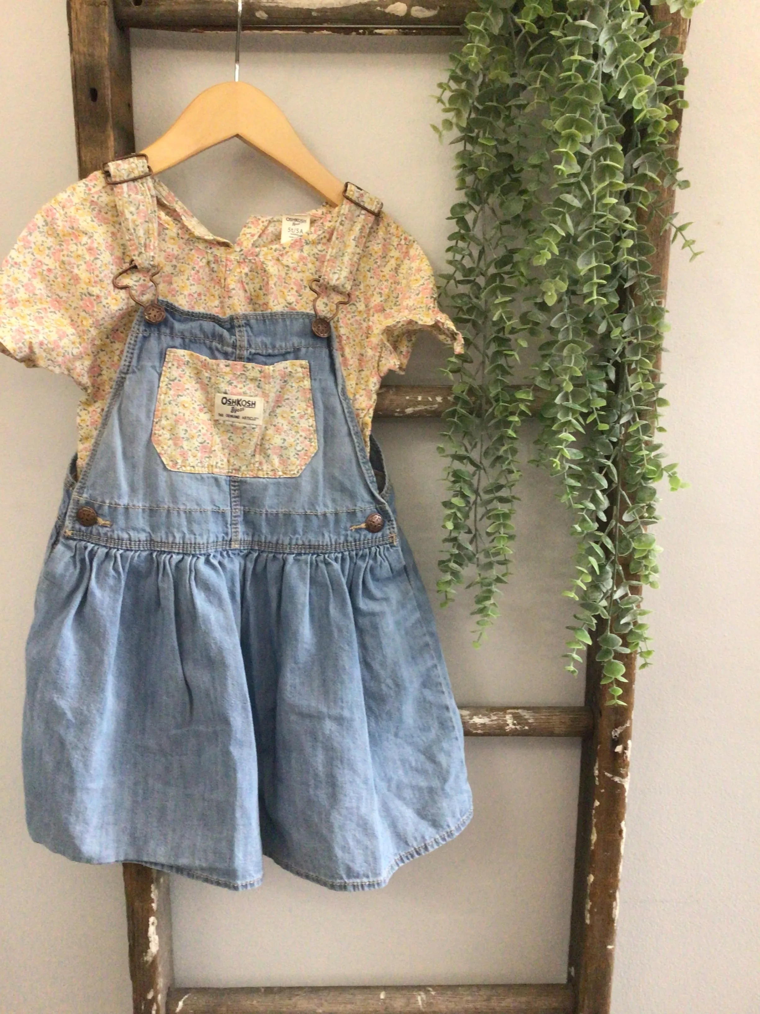 OshKosh floral denim dress-5