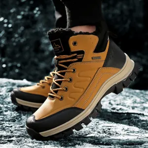 Outdoor Non-slip Boots Men's Warm Shoes Snow Cotton Boots