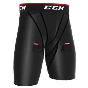 PANTALÓN CORTO CCM DE COMPRESIÓN CON PROTECTOR PÉLVICO, VELCROS Y GRIP