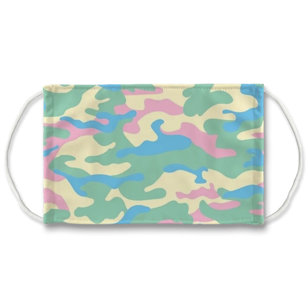 Pastel Camo Face Mask