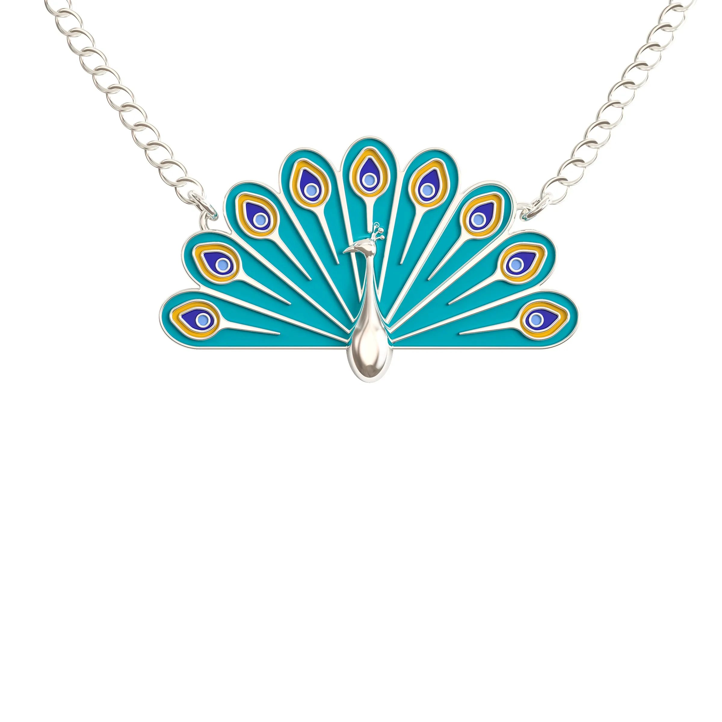 Peacock Necklace - Cute & Colorful