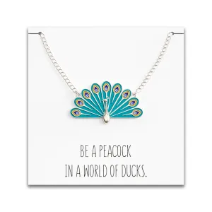 Peacock Necklace - Cute & Colorful