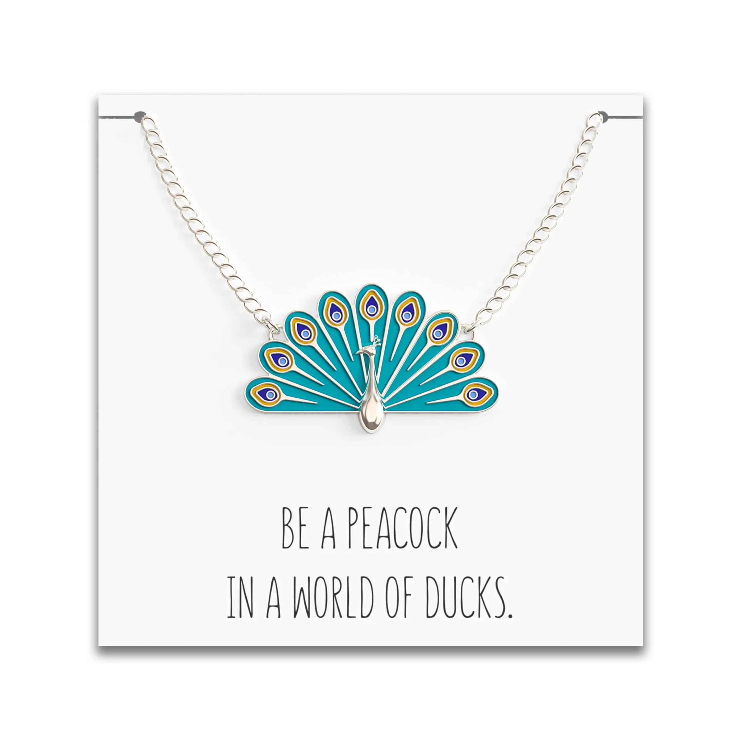 Peacock Necklace - Cute & Colorful