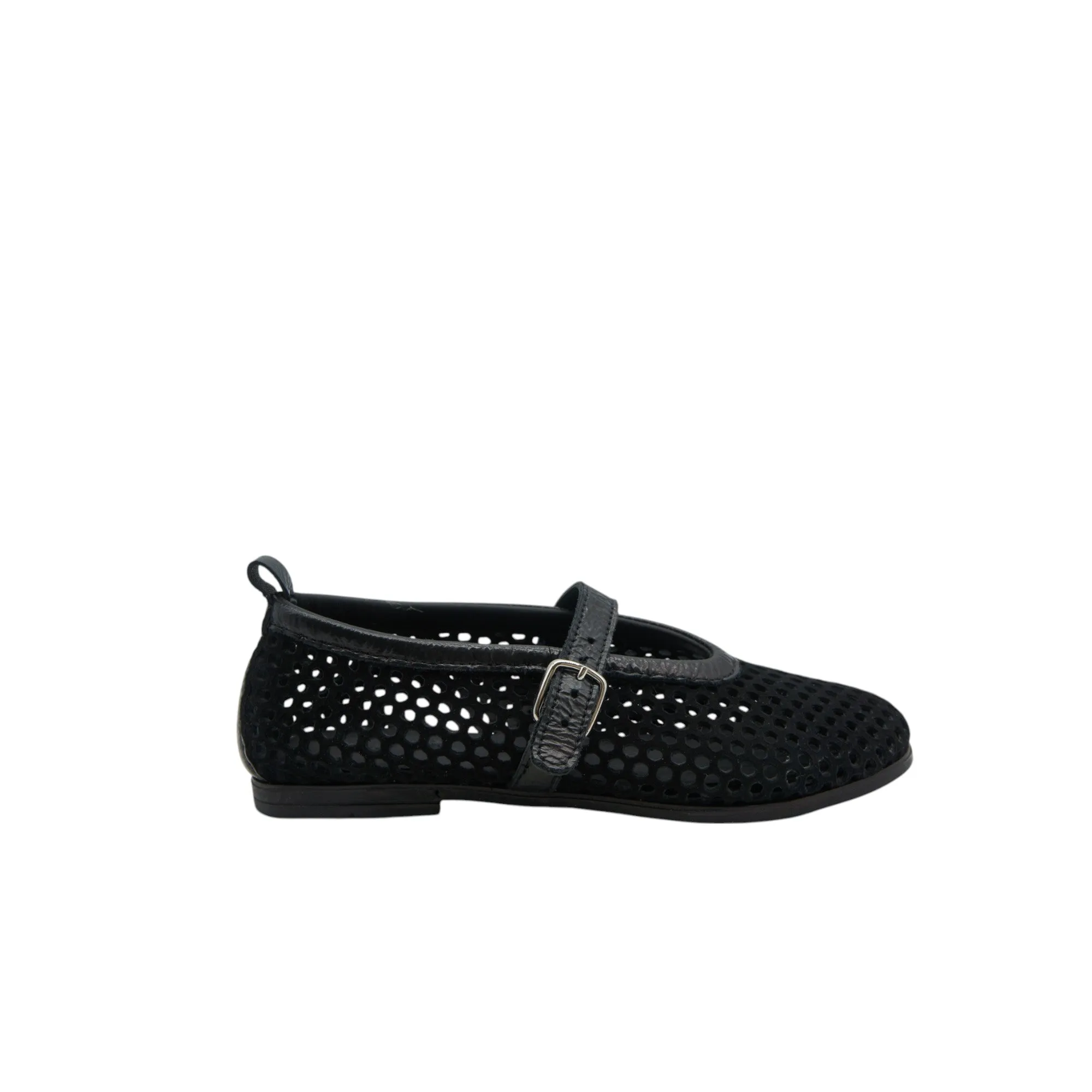 Perforated Suede Ballerina D790/8
