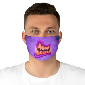 Pink Monster Mouth Fabric Face Mask