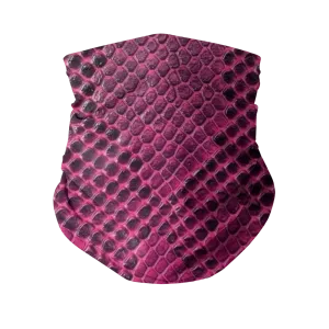 Pink Viper Snake Skin Print Neck Gaiter/Face Mask