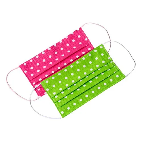 Polka-Dot Cloth Face Masks (2)