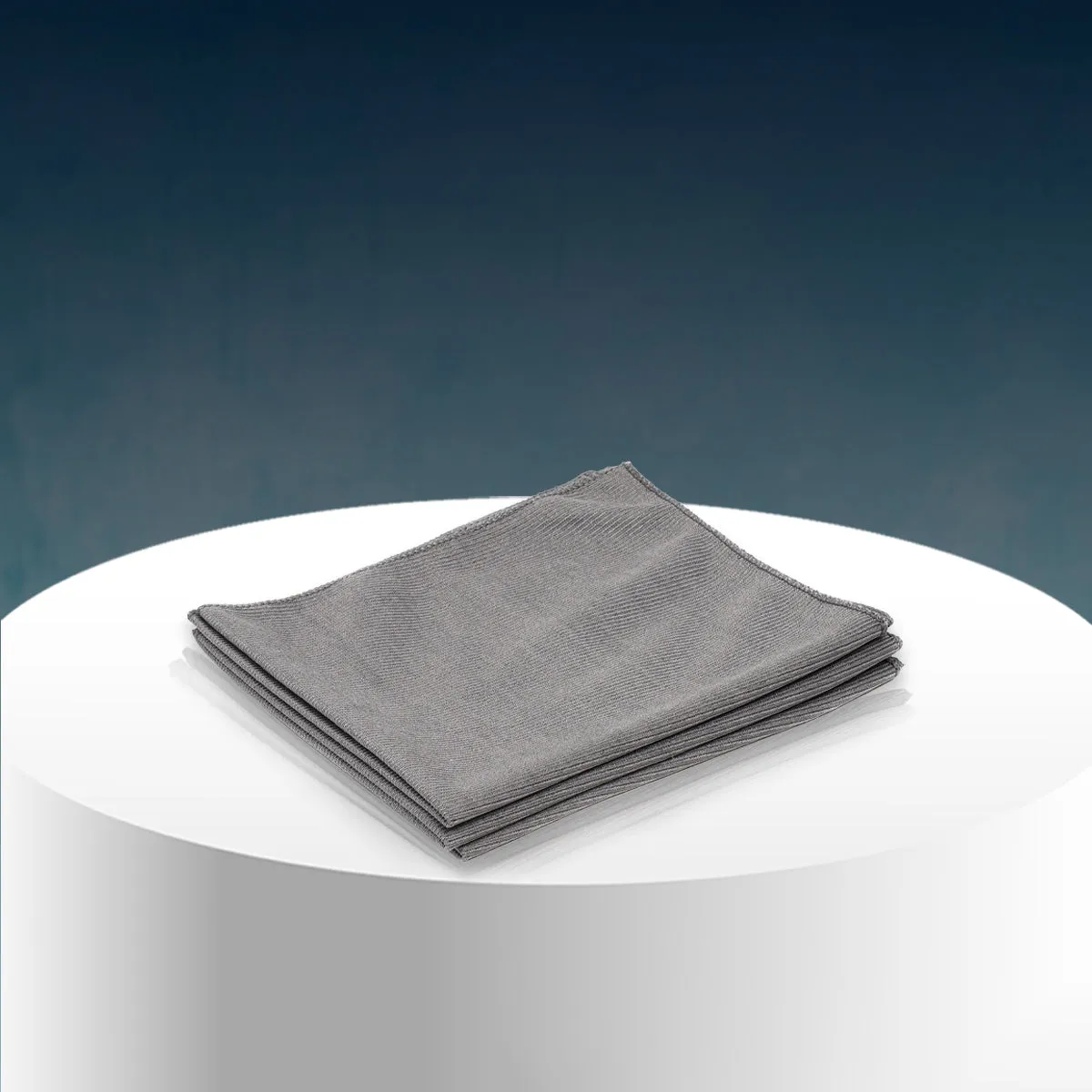 PoshLyf Microfiber Glass Cloth 35cm x 35cm Grey 250 GSM