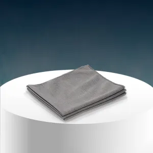 PoshLyf Microfiber Glass Cloth 35cm x 35cm Grey 250 GSM