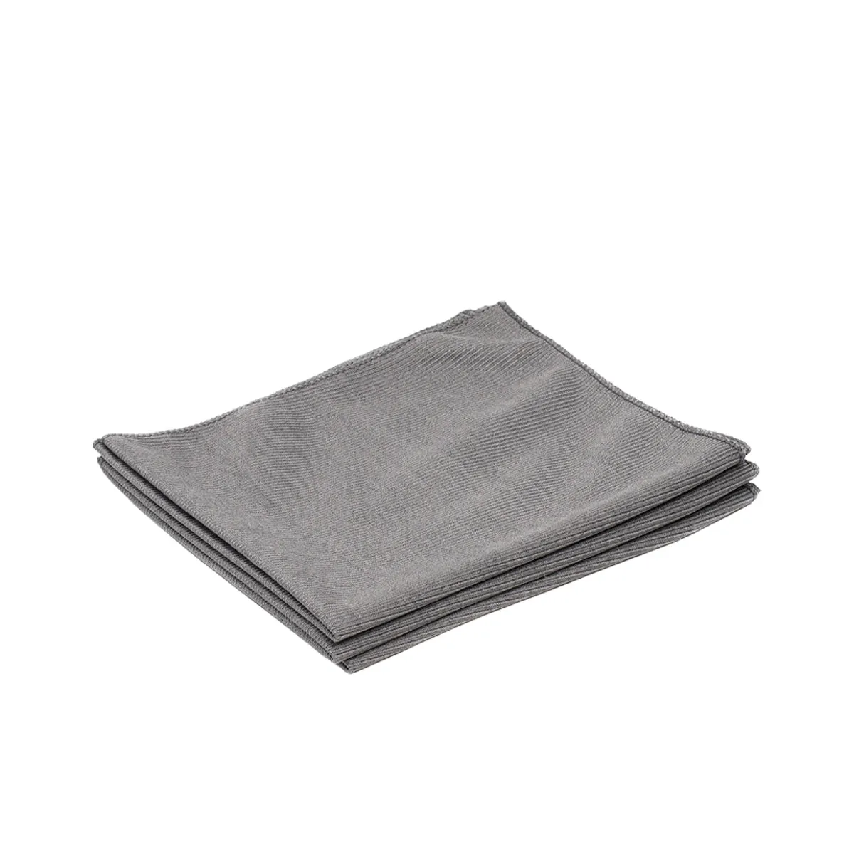 PoshLyf Microfiber Glass Cloth 35cm x 35cm Grey 250 GSM