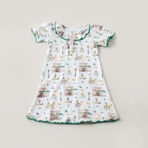 Powdered Sugar & Puppies Organic Cotton Play Dress