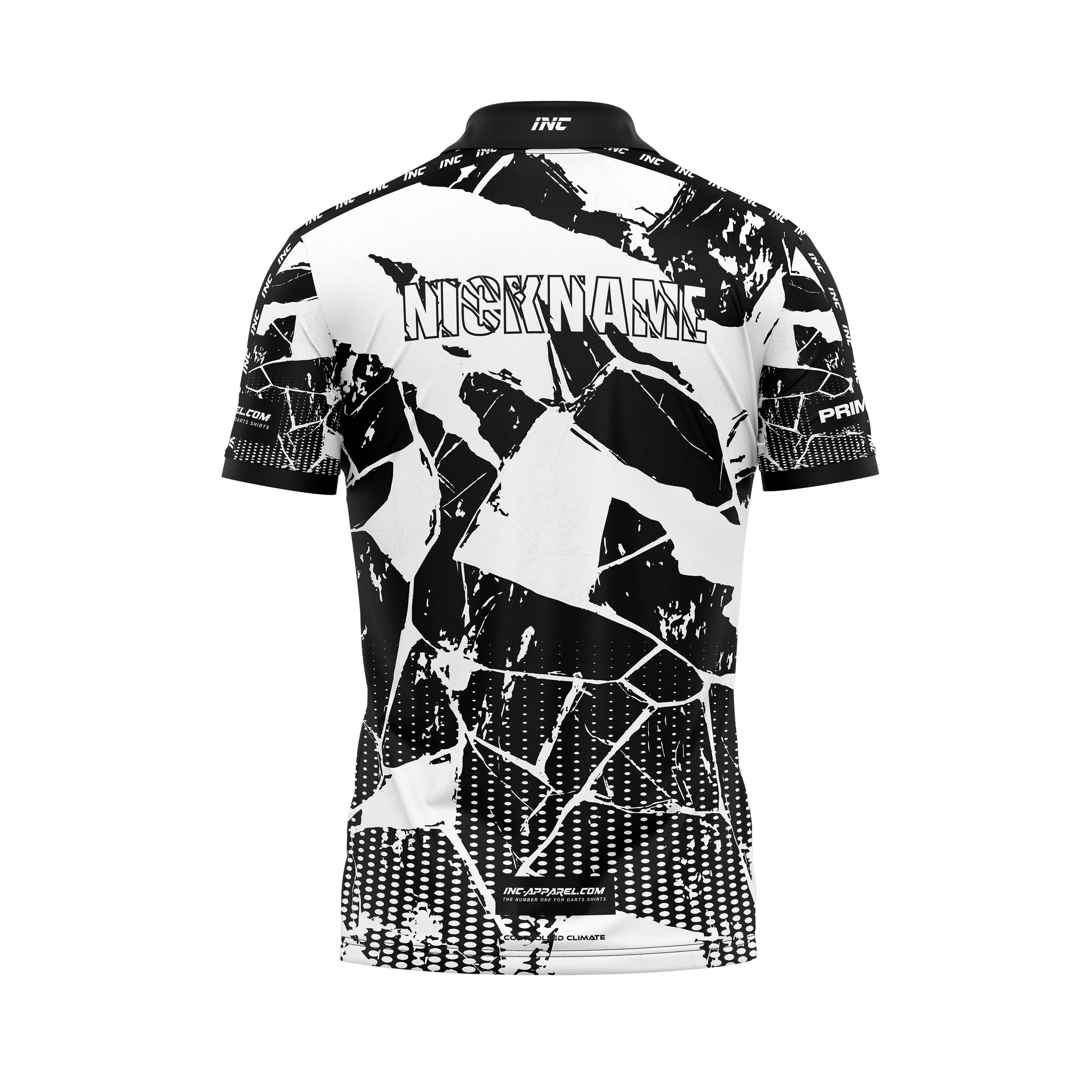 Primal Albus Darts Zip Polo Shirt