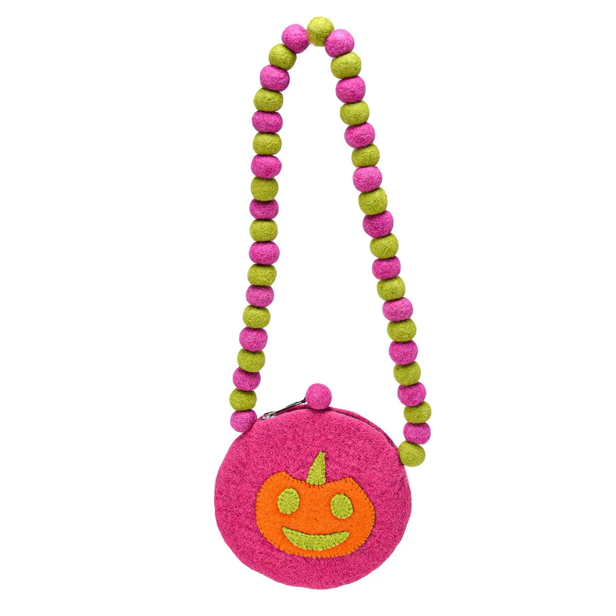 Pumpkin Design Ball Handle Kids Bag