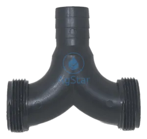 QN SWEEP TEE - 1" HOSE SHANK x 1" SST x 1" SST