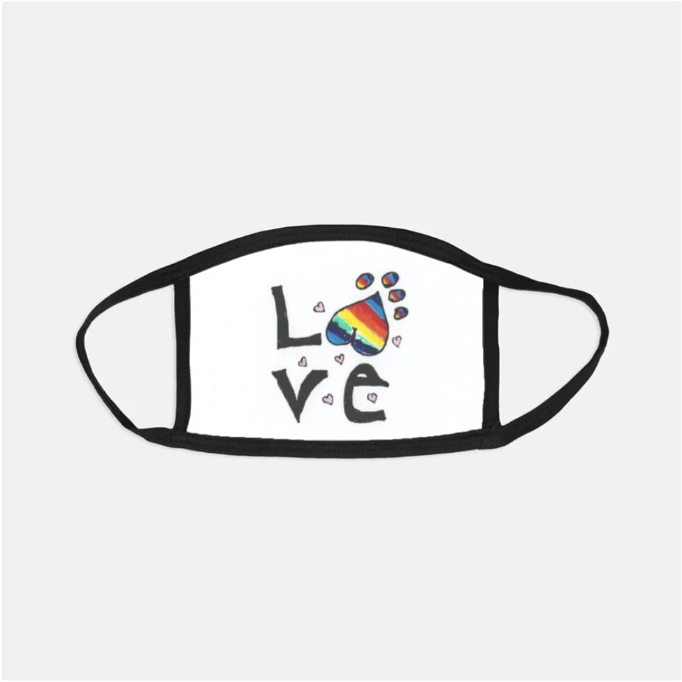 Rainbow love  Face Mask