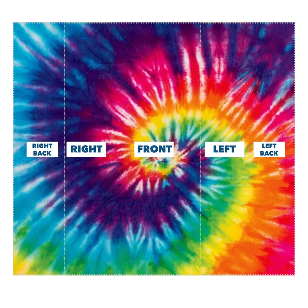 Rainbow Swirl Tie Dyed Neck Gaiter/Face Mask