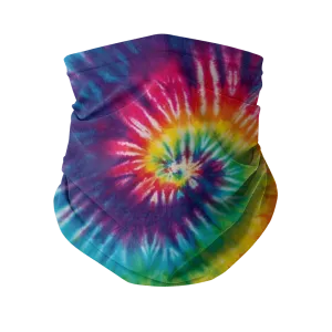 Rainbow Swirl Tie Dyed Neck Gaiter/Face Mask