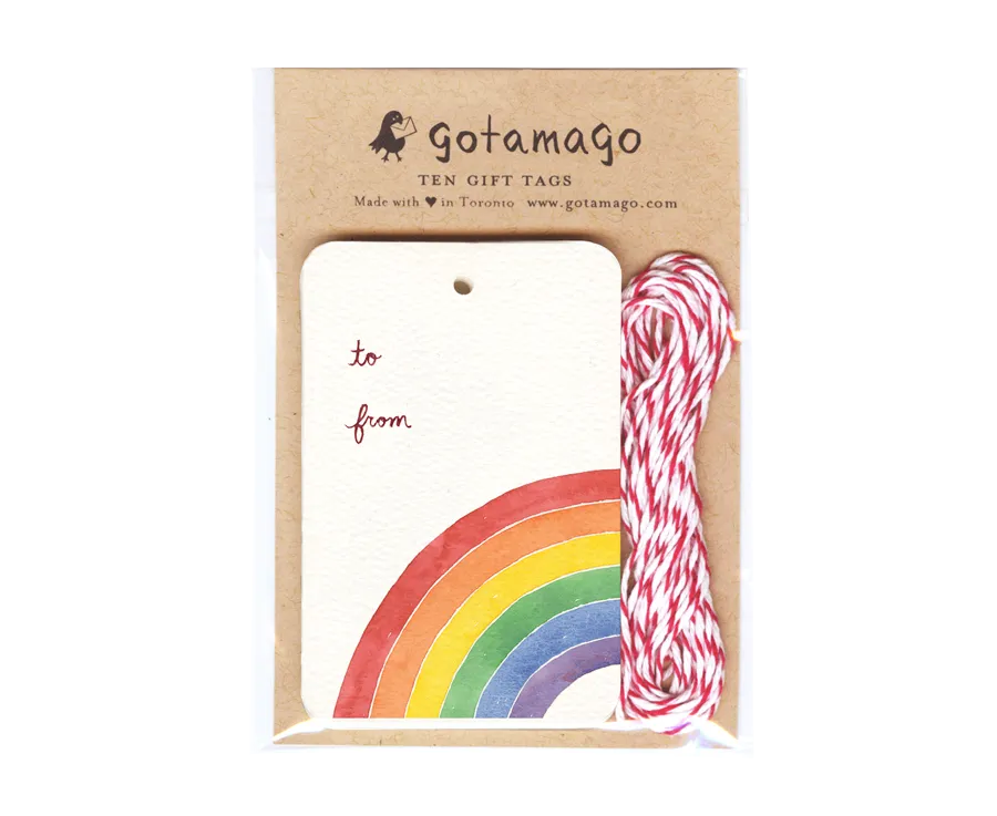 Rainbow Tags, Set of 10