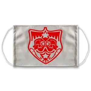 Real Royalty Red All Over Logo T-Shirt Sublimation Face Mask