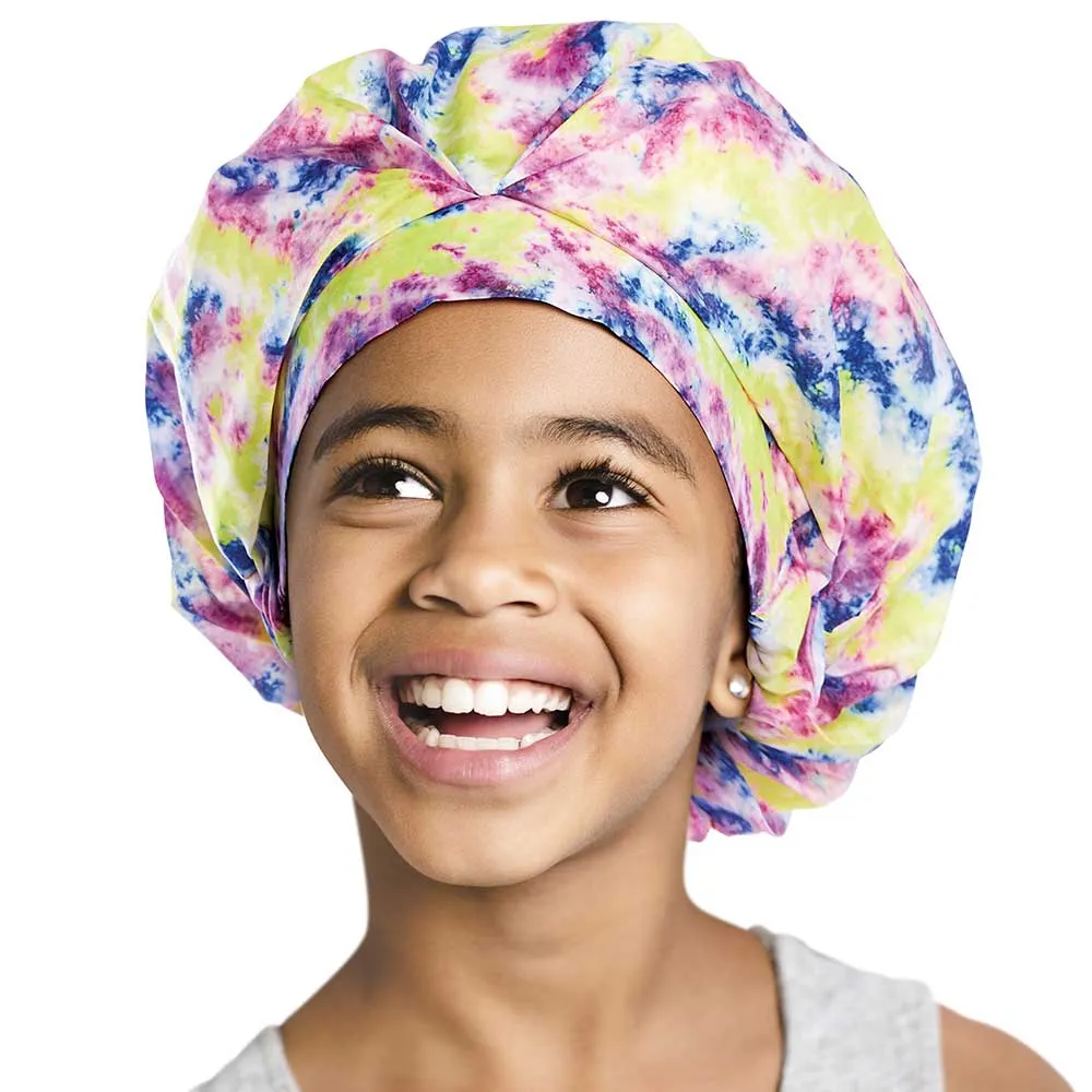 Red by Kiss Kids Soft Vinyl Shower Cap – Leak-Proof & Stylish Bath Time Protection | HJ22–HJ23