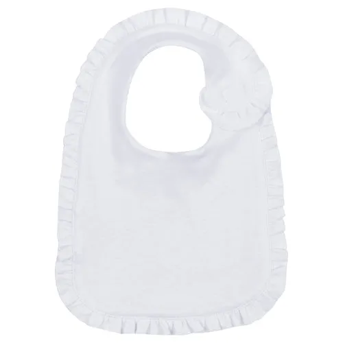 RUFFLED INFANT BABY BIB (MULTIPLE COLORS)