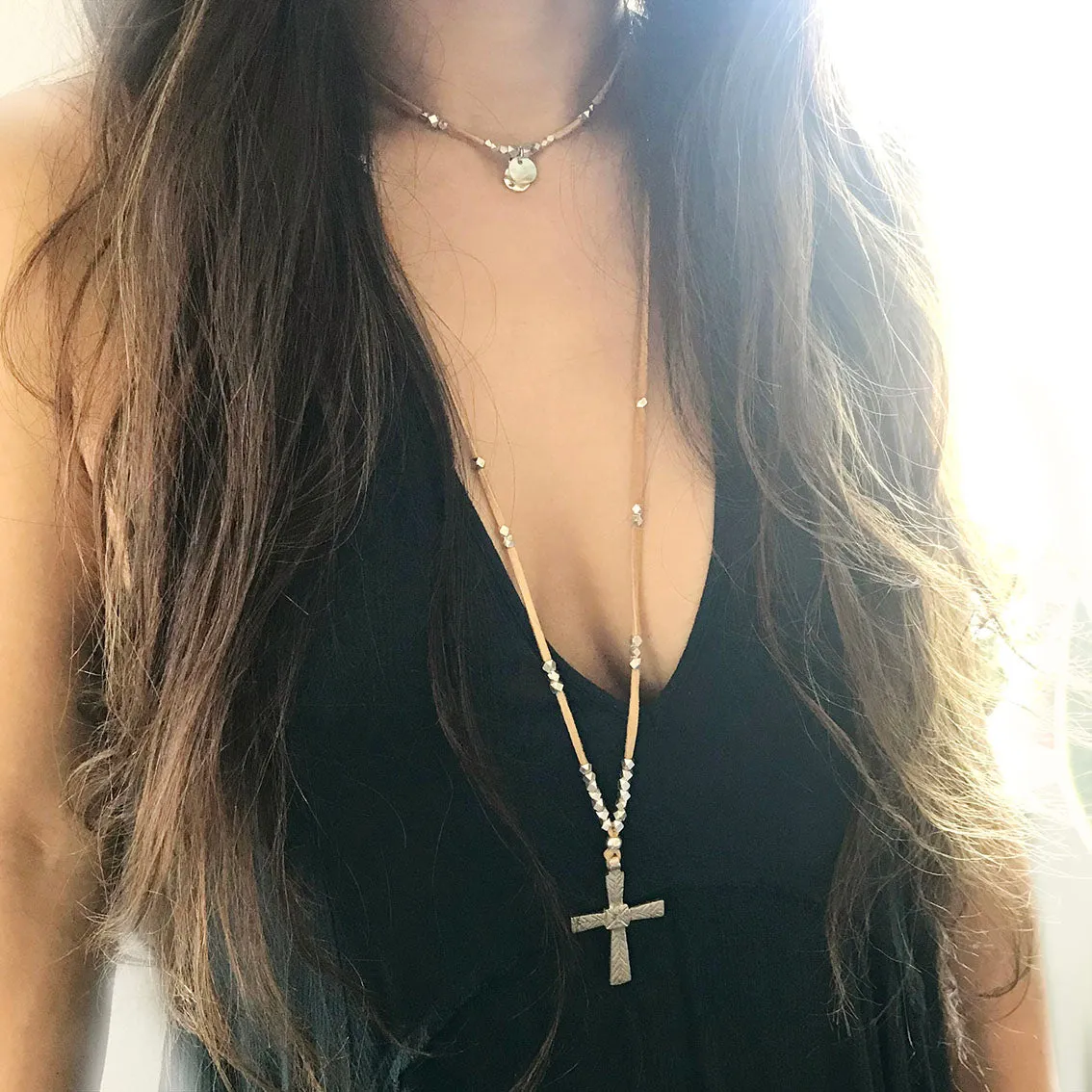 Samsara Cross Necklace