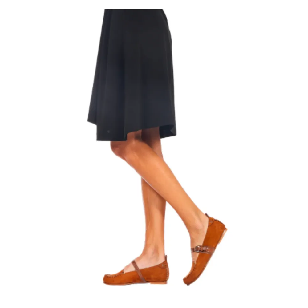 Shoes Moccasin Nabuck Resinato in Cuoio