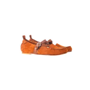 Shoes Moccasin Nabuck Resinato in Cuoio